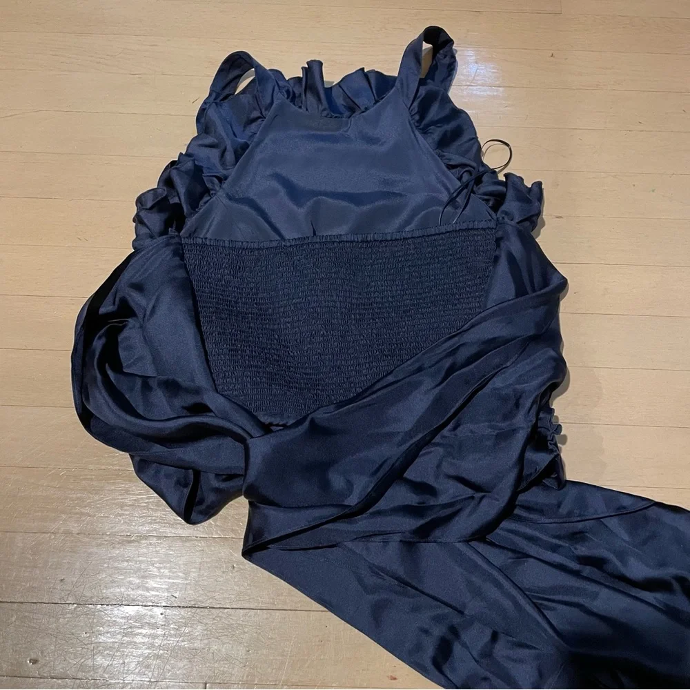 J Crew Collection Ruffle Halter Top - Picture 3 of 5